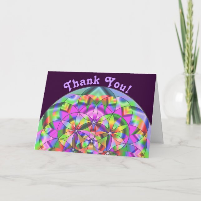 Flower of Life~Thank You Cards (Front)