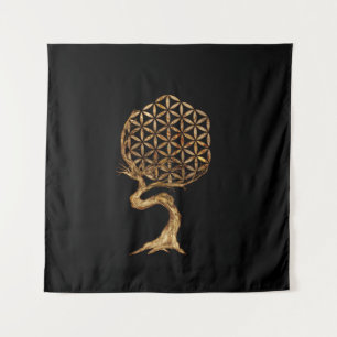 Flower of Life - Tree of life Tapestry