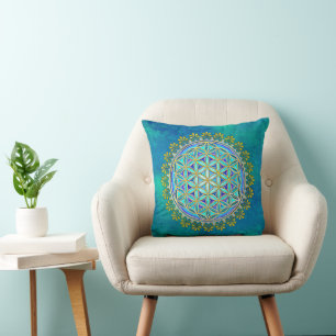Flower Of Life - Vintage Blossom Ornaments 1 Cushion