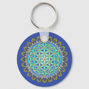 Flower Of Life - Vintage Blossom Ornaments 1 Key Ring