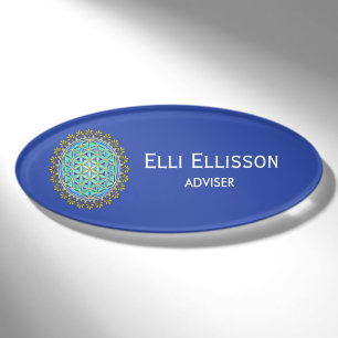 Flower Of Life - Vintage Blossom Ornaments 1 Name Tag