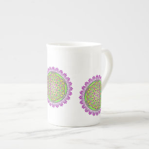 Flower Of Life - Vintage Blossom Ornaments 2 Bone China Mug