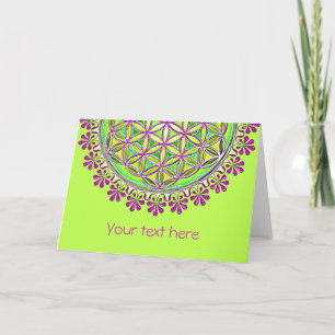 Flower Of Life - Vintage Blossom Ornaments 2 Card