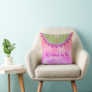 Flower Of Life - Vintage Blossom Ornaments 2 Cushion