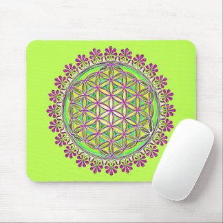 Flower Of Life - Vintage Blossom Ornaments 2 Mouse Pad