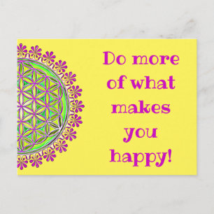 Flower Of Life - Vintage Blossom Ornaments 2 Postcard
