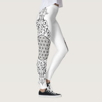 Flower Of Life - vintage ornaments black 1