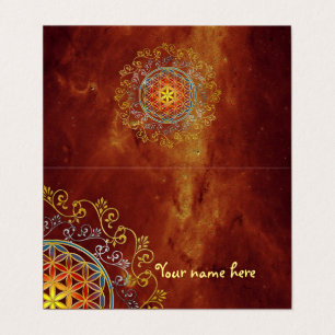 Flower Of Life - Vintage Ornaments Mandala 1 Business Card