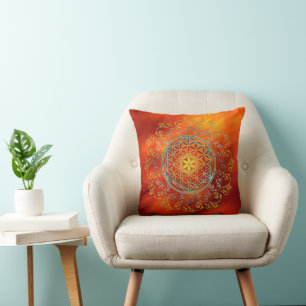 Flower Of Life - Vintage Ornaments Mandala 1 Cushion