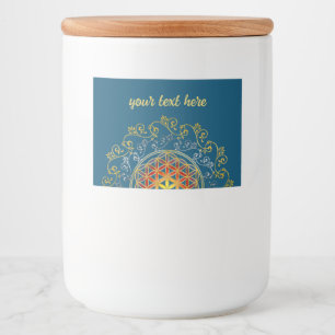 Flower Of Life - Vintage Ornaments Mandala 1 Food Label