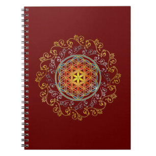 Flower Of Life - Vintage Ornaments Mandala 1 Notebook