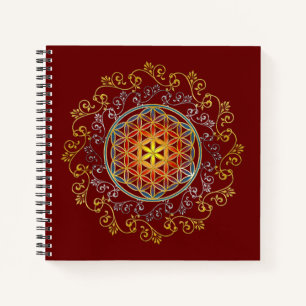 Flower Of Life - Vintage Ornaments Mandala 1 Notebook