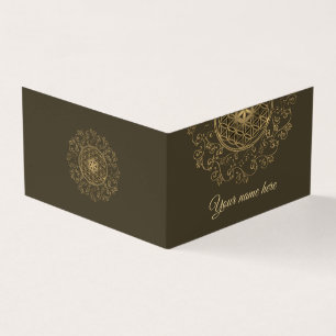 Flower Of Life - Vintage Ornaments Mandala 2 Business Card