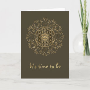 Flower Of Life - Vintage Ornaments Mandala 2 Card
