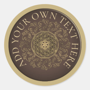 Flower Of Life - Vintage Ornaments Mandala 2 Classic Round Sticker