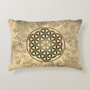 Flower Of Life - Vintage Ornaments Mandala 2 Decorative Cushion