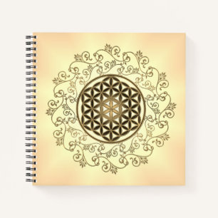 Flower Of Life - Vintage Ornaments Mandala 2 Notebook