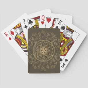 Flower Of Life - Vintage Ornaments Mandala 2 Playing Cards