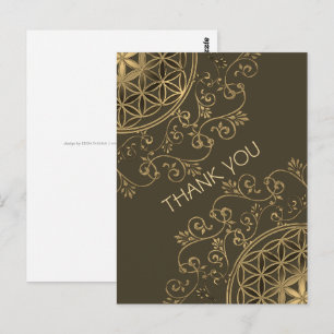 Flower Of Life - Vintage Ornaments Mandala 2 Postcard