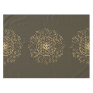 Flower Of Life - Vintage Ornaments Mandala 2 Tablecloth
