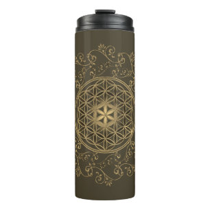 Flower Of Life - Vintage Ornaments Mandala 2 Thermal Tumbler
