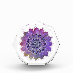 Flower Of Life - Vintage Style Galaxy Space 1 Photo Block