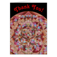 Flower of Life Warm Tones~Thank You Cards
