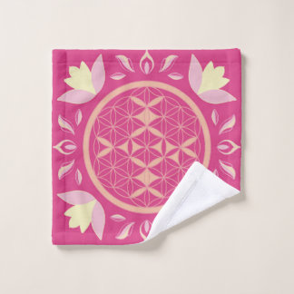 flower of life wash cloth