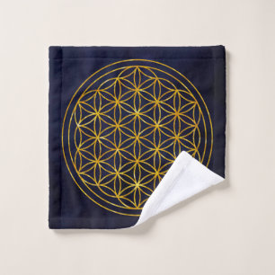flower of life wash cloth