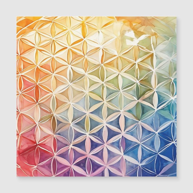 Flower of Life - Watercolor Painting (Front)