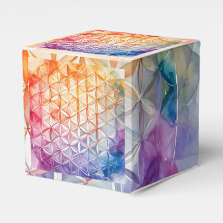 Flower of Life - Watercolor Painting Favour Box