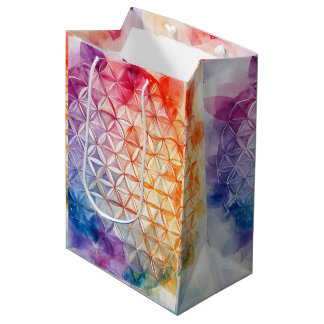 Flower of Life - Watercolor Painting Medium Gift Bag