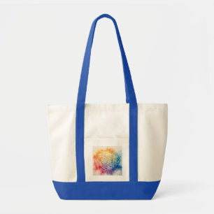 Flower of Life - Watercolor Painting Tote Bag