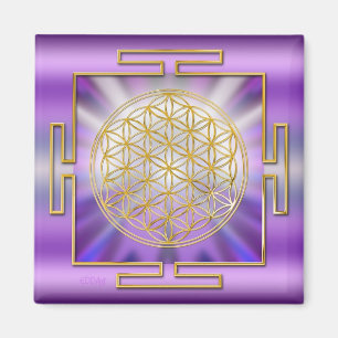 Flower Of Life Yantra Magnet