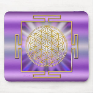 Flower Of Life Yantra Mouse Pad