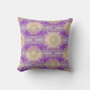 FLOWER OF LIFE - Yantra seamless pattern Cushion