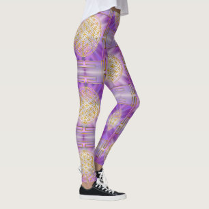 FLOWER OF LIFE - Yantra seamless pattern Leggings