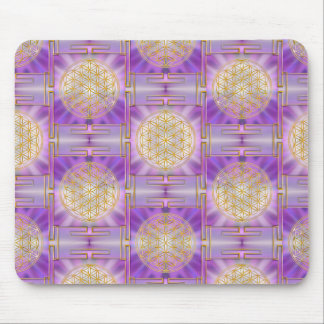 FLOWER OF LIFE - Yantra seamless pattern Mouse Pad