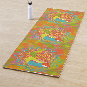 Flower of life yoga mat