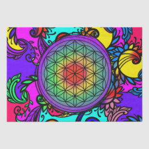 Flower of life zen Chakra Tissue Paper