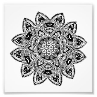 Flower of Life zendoodle Photo Print