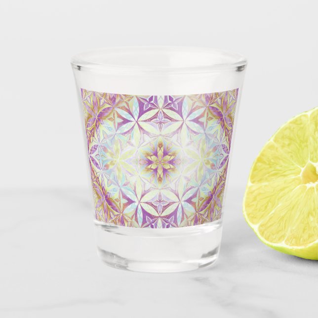 Flower of Live Pattern Shot Glass (Front)