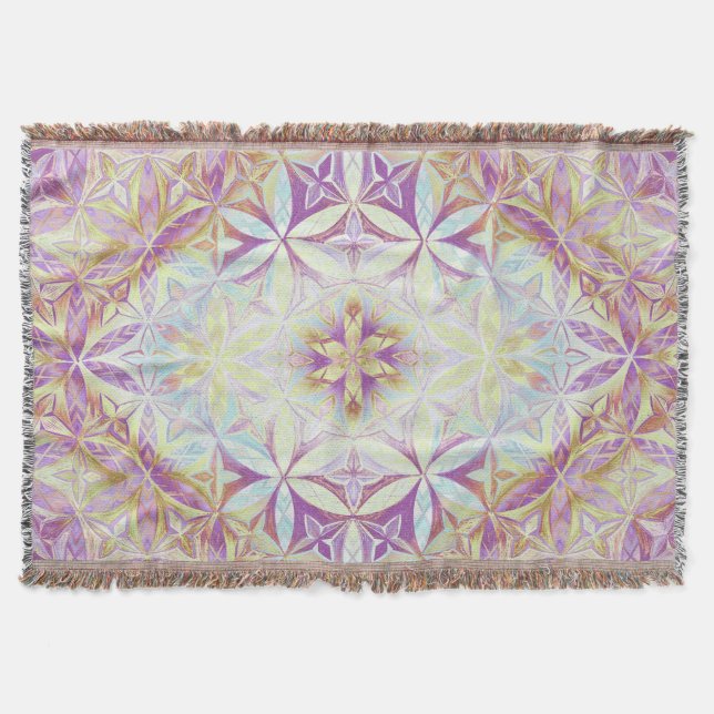 Flower of Live Pattern Throw Blanket (Front)