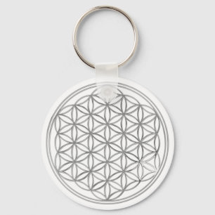 Flower Of Live / silver Key Ring