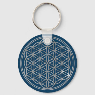 Flower Of Live / silver Key Ring