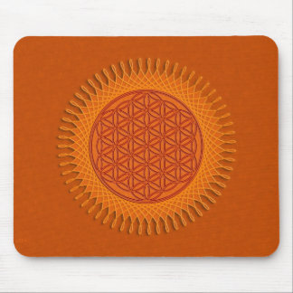 Flower Of Live / sun design Mouse Pad