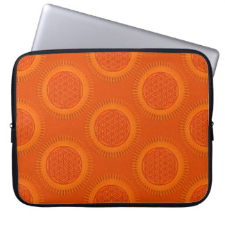 Flower Of Live - sun - seamless pattern 1 Laptop Sleeve