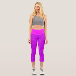 Flower Of Live - sun - seamless pattern 3 Capri Leggings
