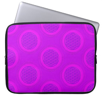 Flower Of Live - sun - seamless pattern 3 Laptop Sleeve