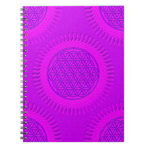 Flower Of Live - sun - seamless pattern 3 Notebook